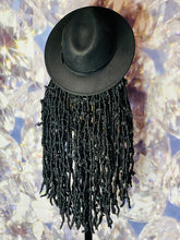 Load image into Gallery viewer, Black w/Camel Bottom Fedora ((Hat)) Wig
